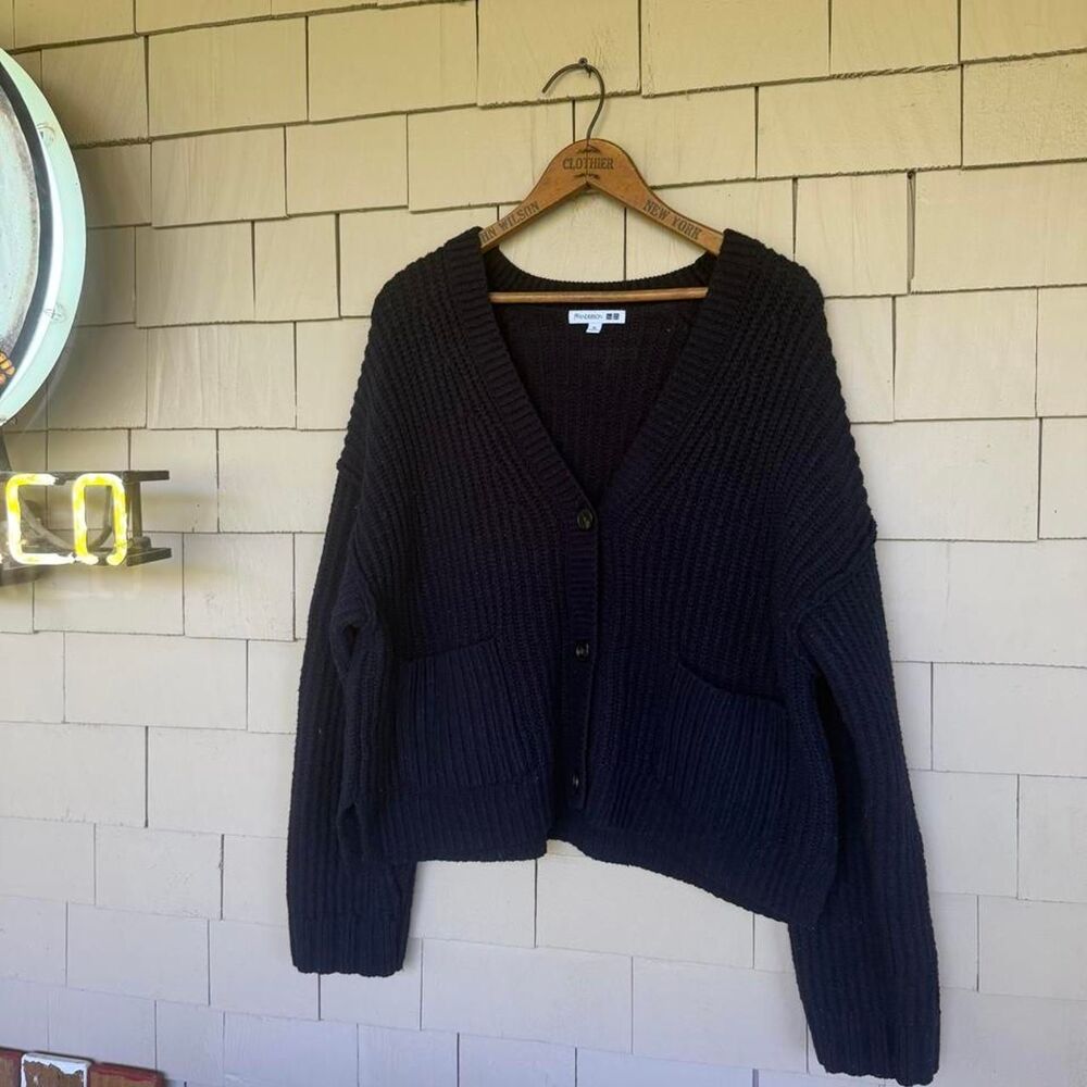 Jw-anderson Men's Navy and Black Cardigan